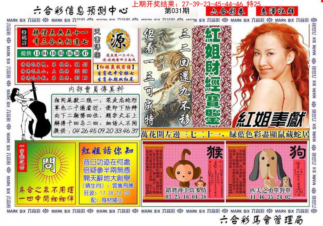 031期红姐财经宝鉴[图]