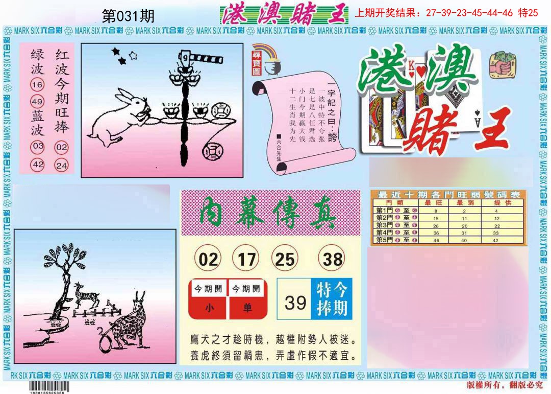 031期港澳赌王A[图]