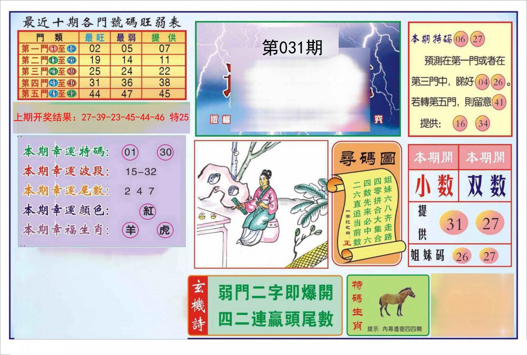 031期逢赌必羸[图]
