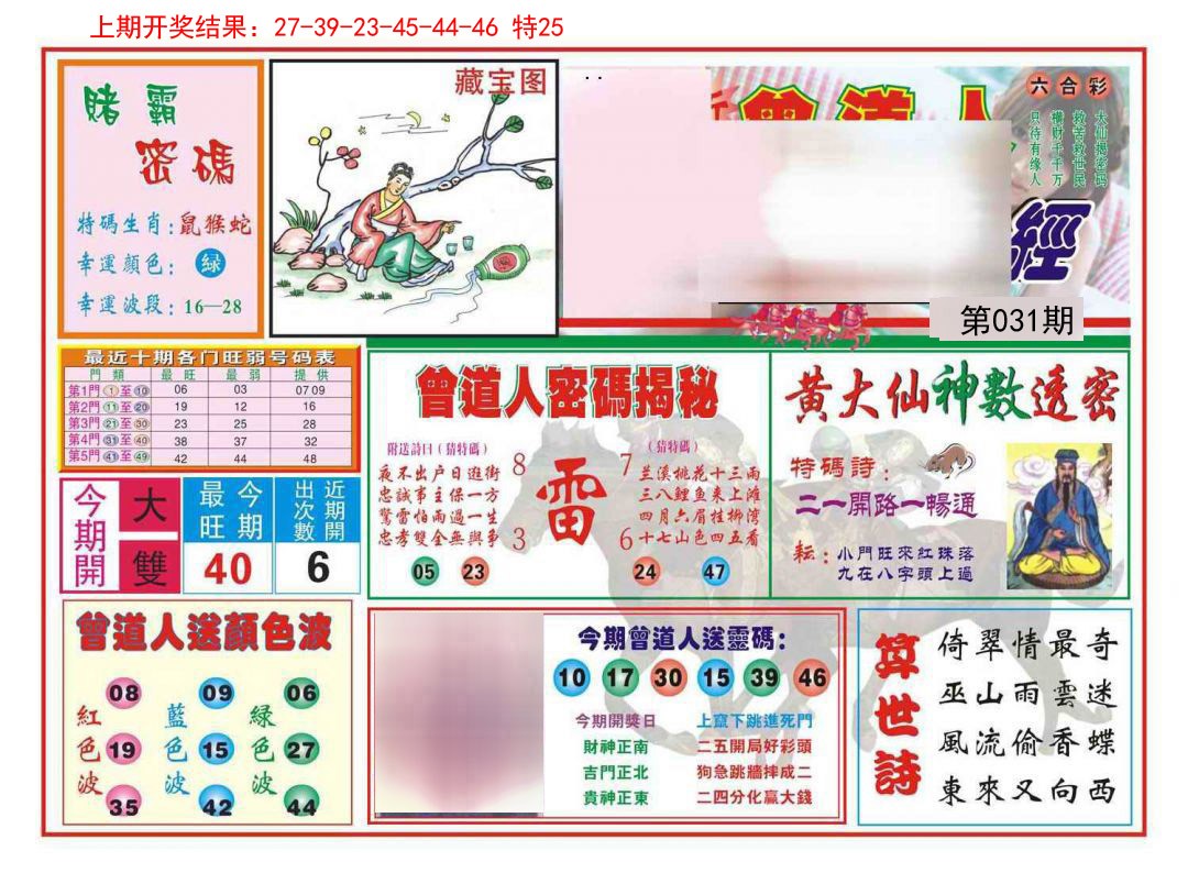 031期赢钱一经[图]