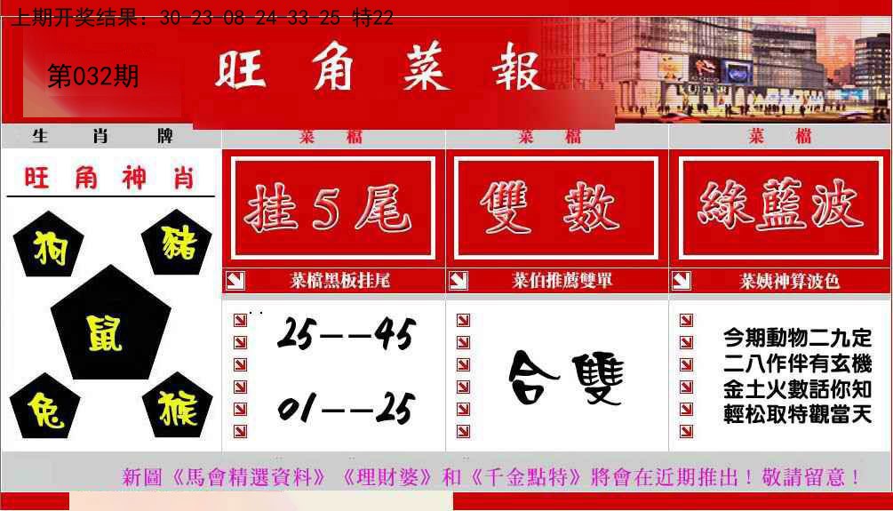 032期旺角菜报[图]