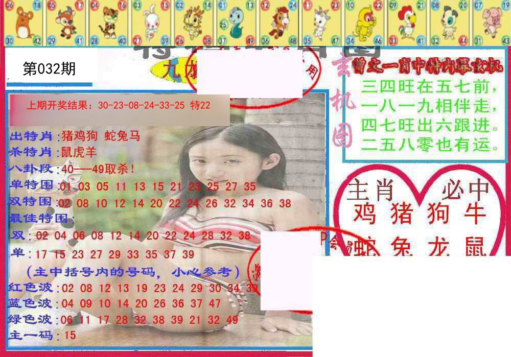 032期特码生肖图[图]