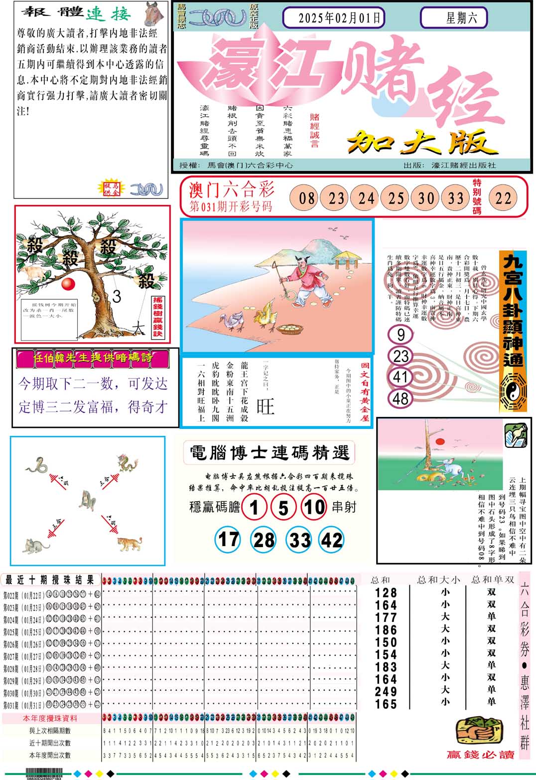 032期濠江赌经A加大版[图]