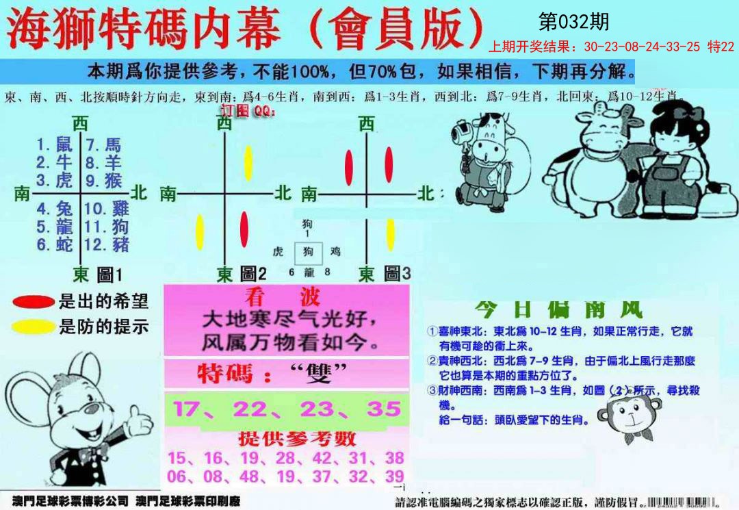 032期另版海狮特码内幕报[图]