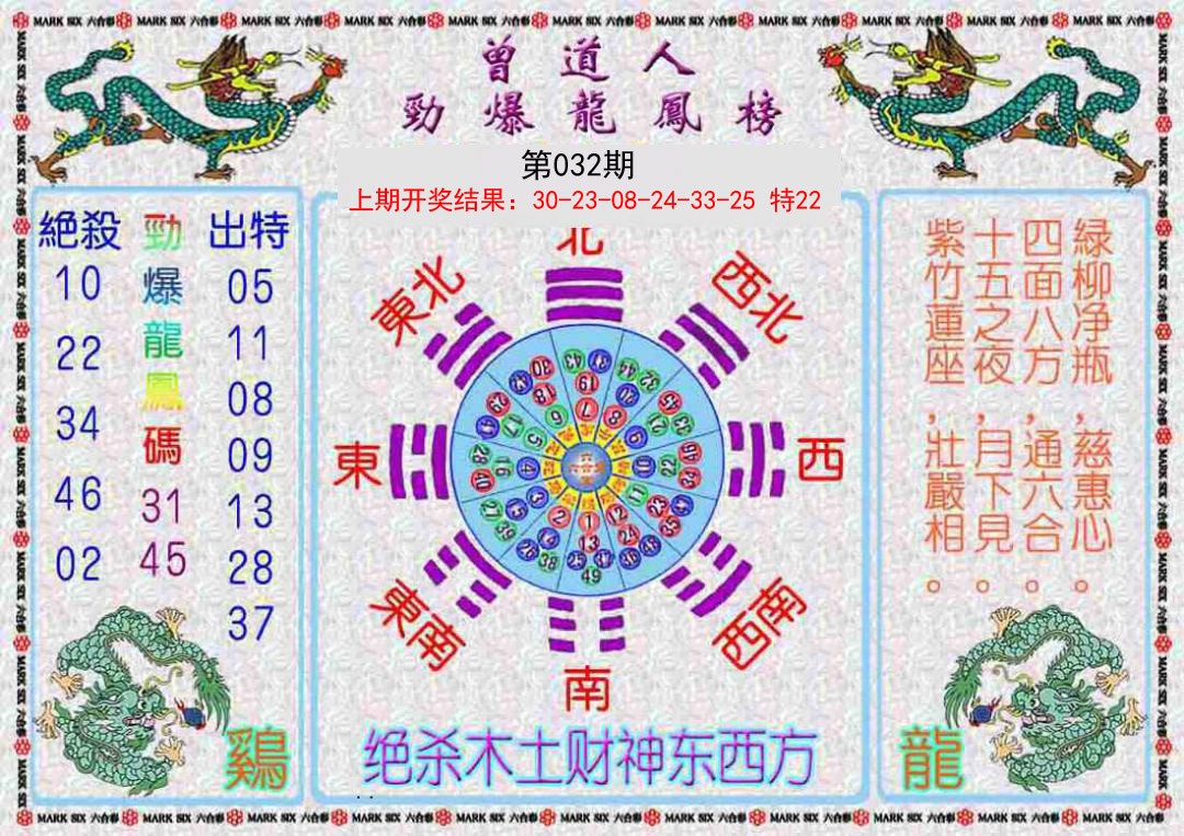 032期曾道人劲爆龙凤榜[图]