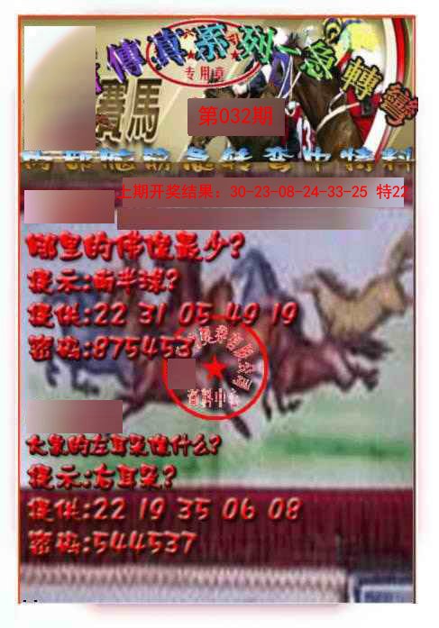 032期马会传真-急转弯[图]