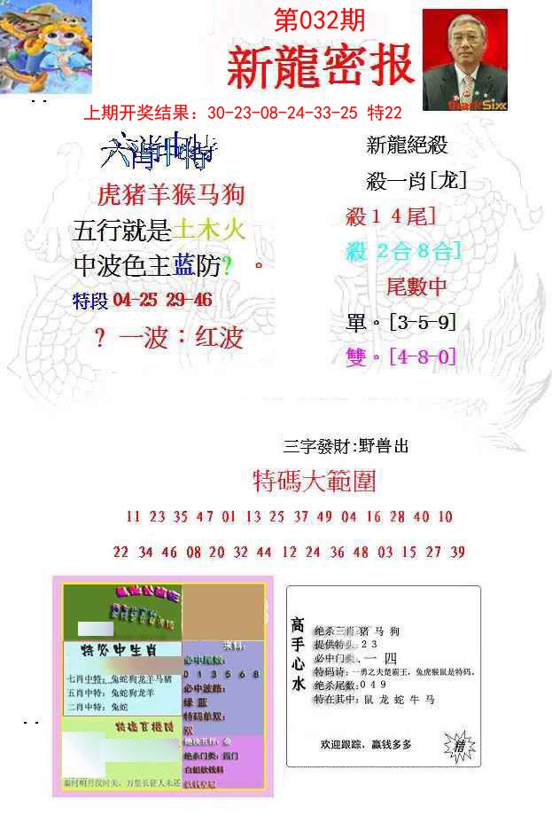 032期新龙密报[图]
