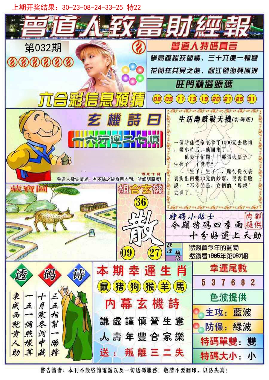 032期曾道人致福财经[图]