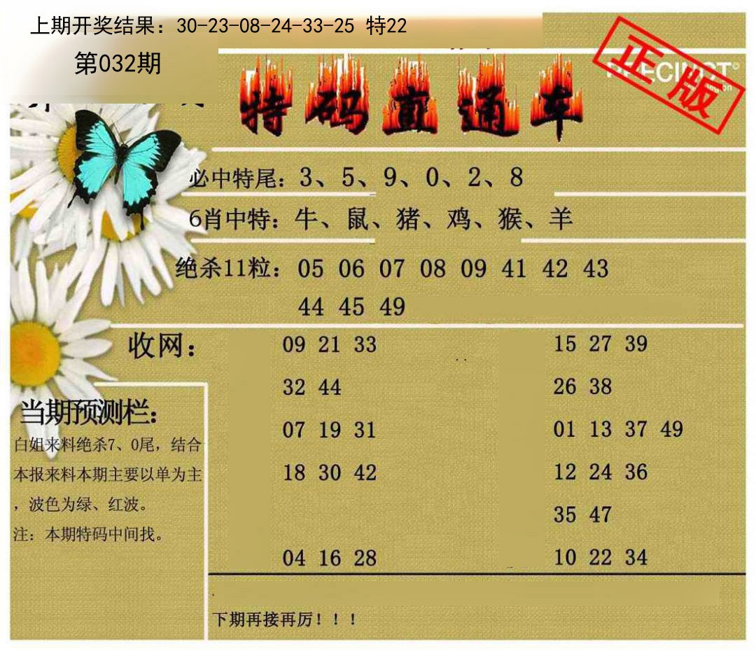 032期特码直通车[图]
