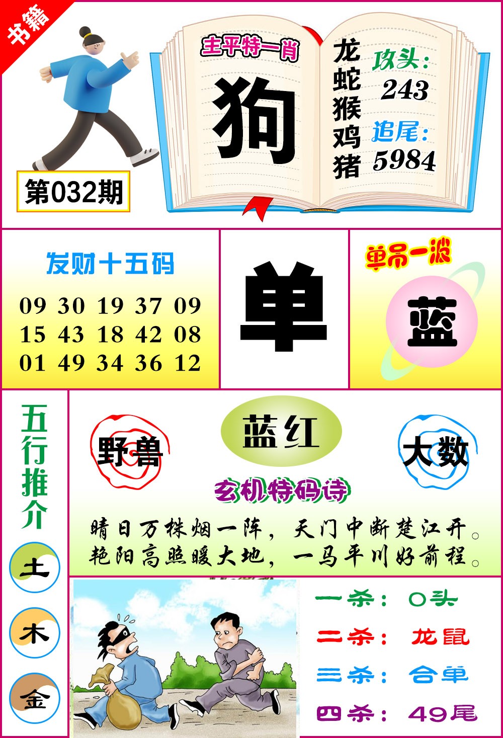 032期澳门钻石十五码[图]