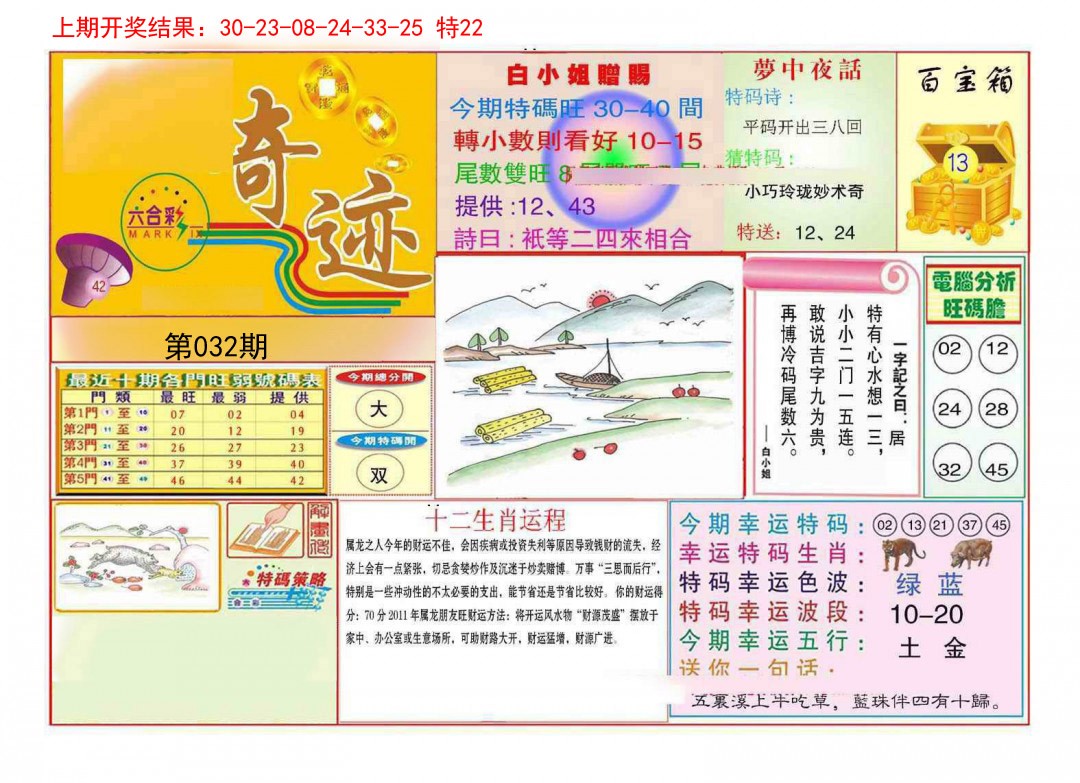 032期九龍奇迹A(推荐)[图]