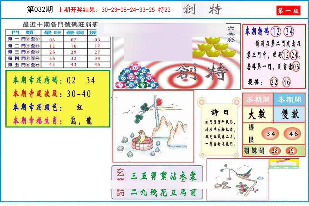 032期九龍创特A(推荐)[图]