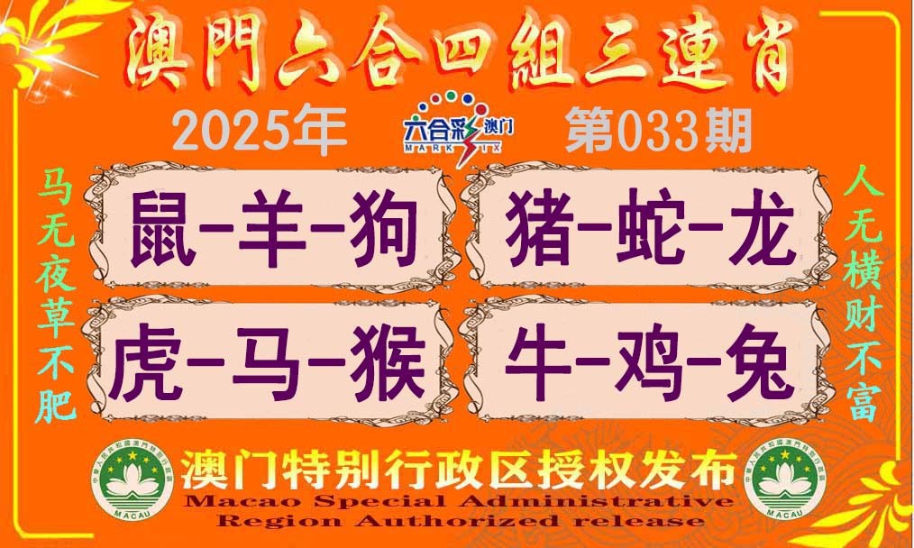 033期六合四组三连肖[图]