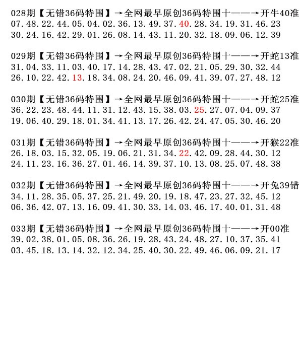 033期36码特围[图]