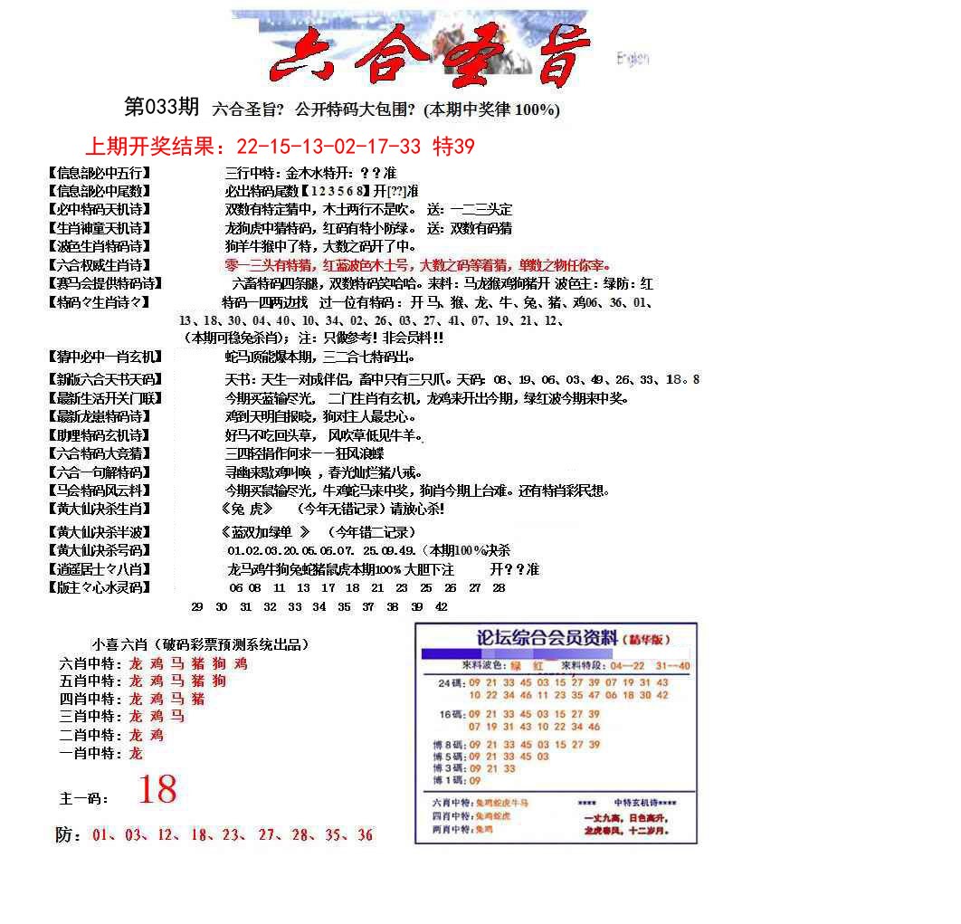 033期六合圣旨[图]