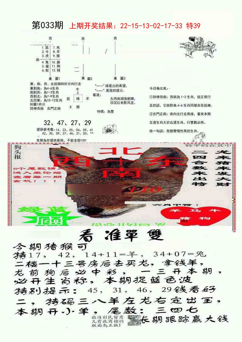 033期特码内幕B[图]