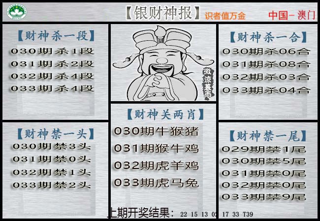 033期银财神[图]