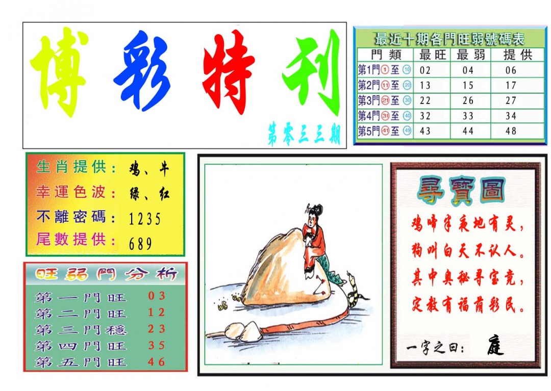033期博彩特刊[图]