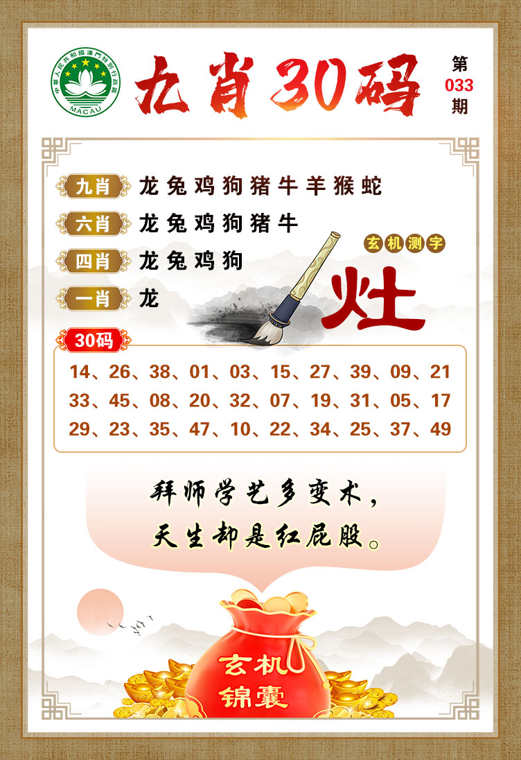 033期九肖30码[图]