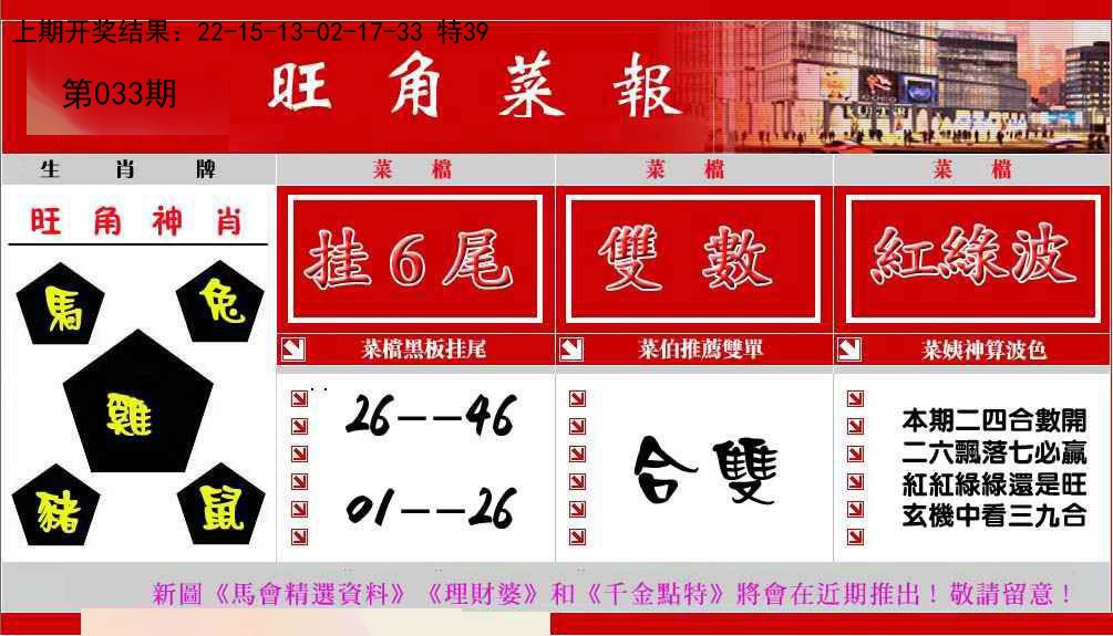 033期旺角菜报[图]