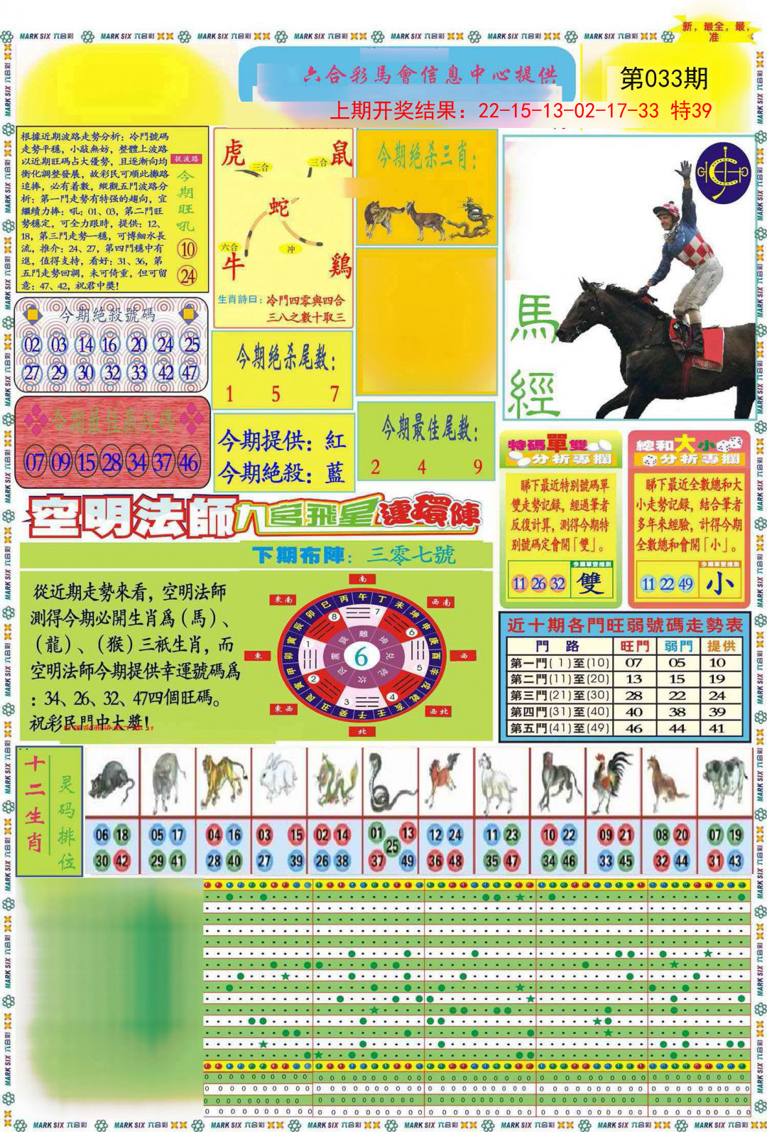 033期九龍马经A(推荐)[图]