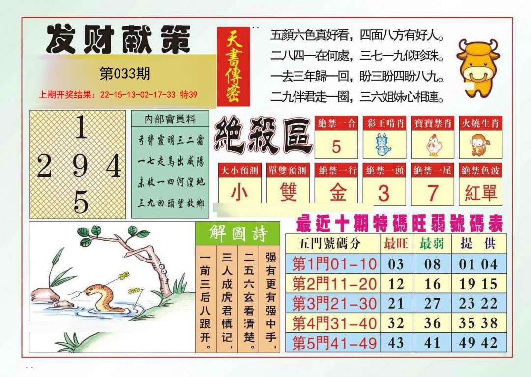 033期发财献策[图]