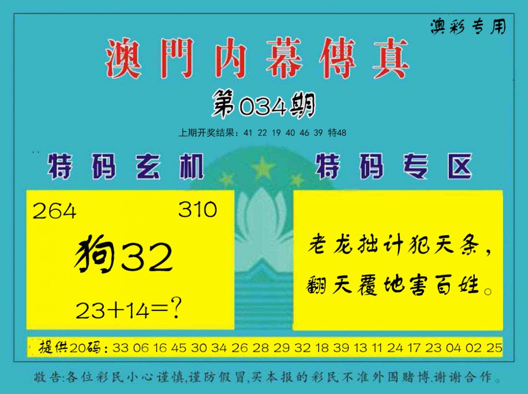 034期内幕传真[图]
