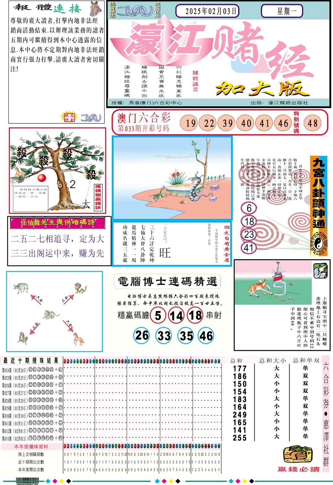 034期濠江赌经A加大版[图]