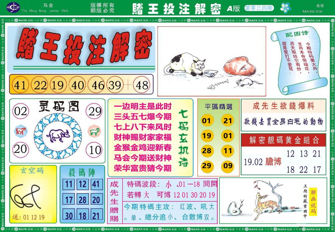 034期赌王投注解密[图]