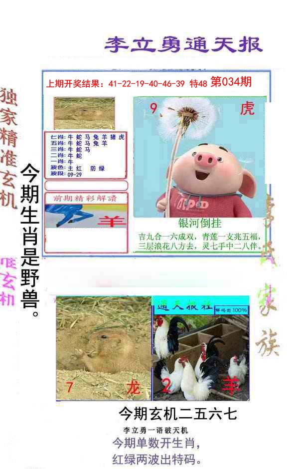 034期李立勇通天报[图]