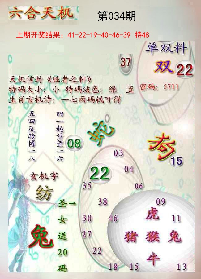 034期天机报[图]
