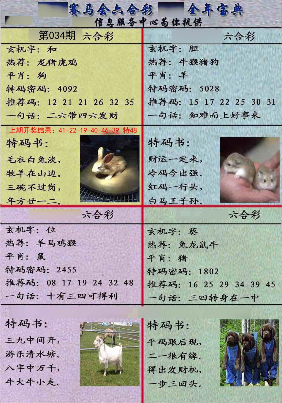 034期宝典报[图]