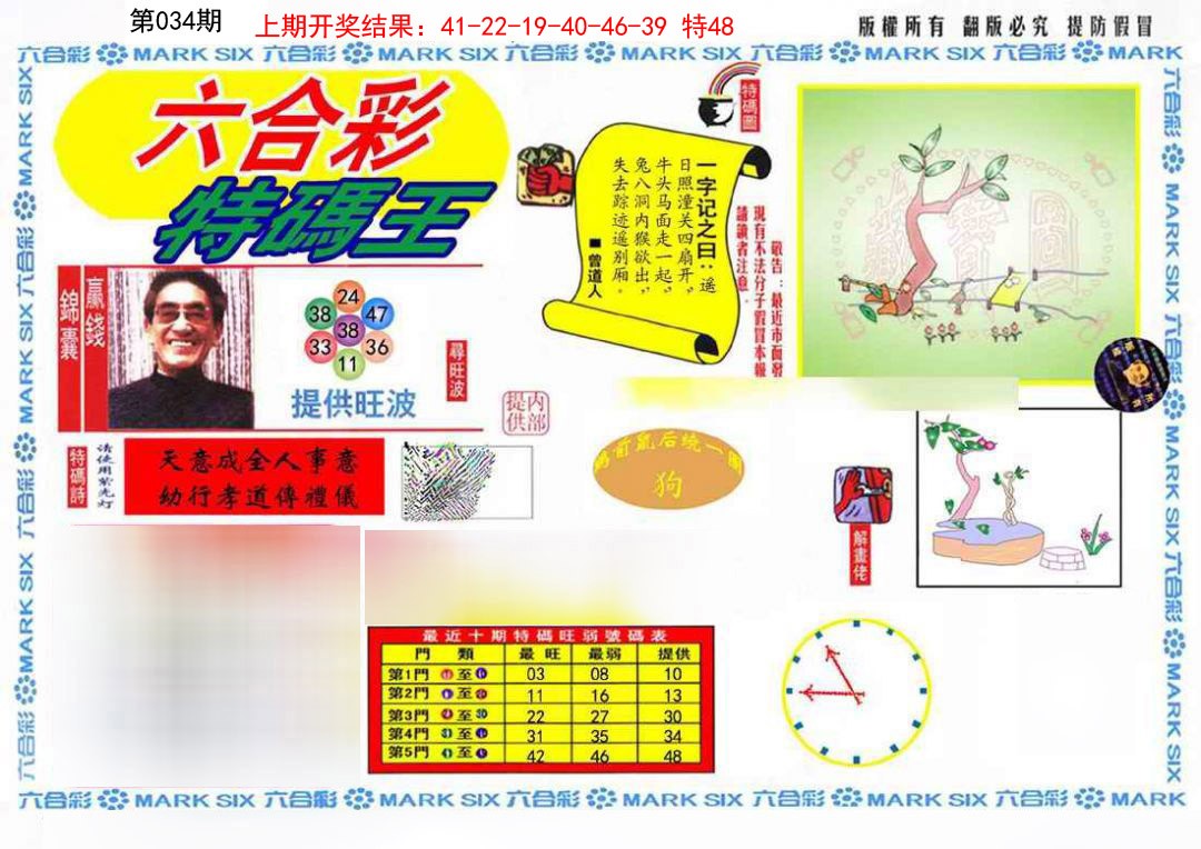 034期特码王(信封)[图]