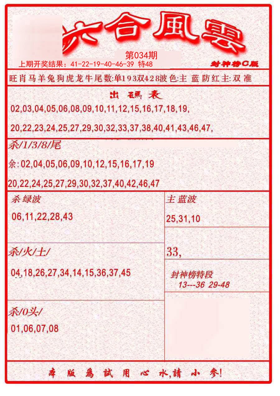 034期六合风云B[图]