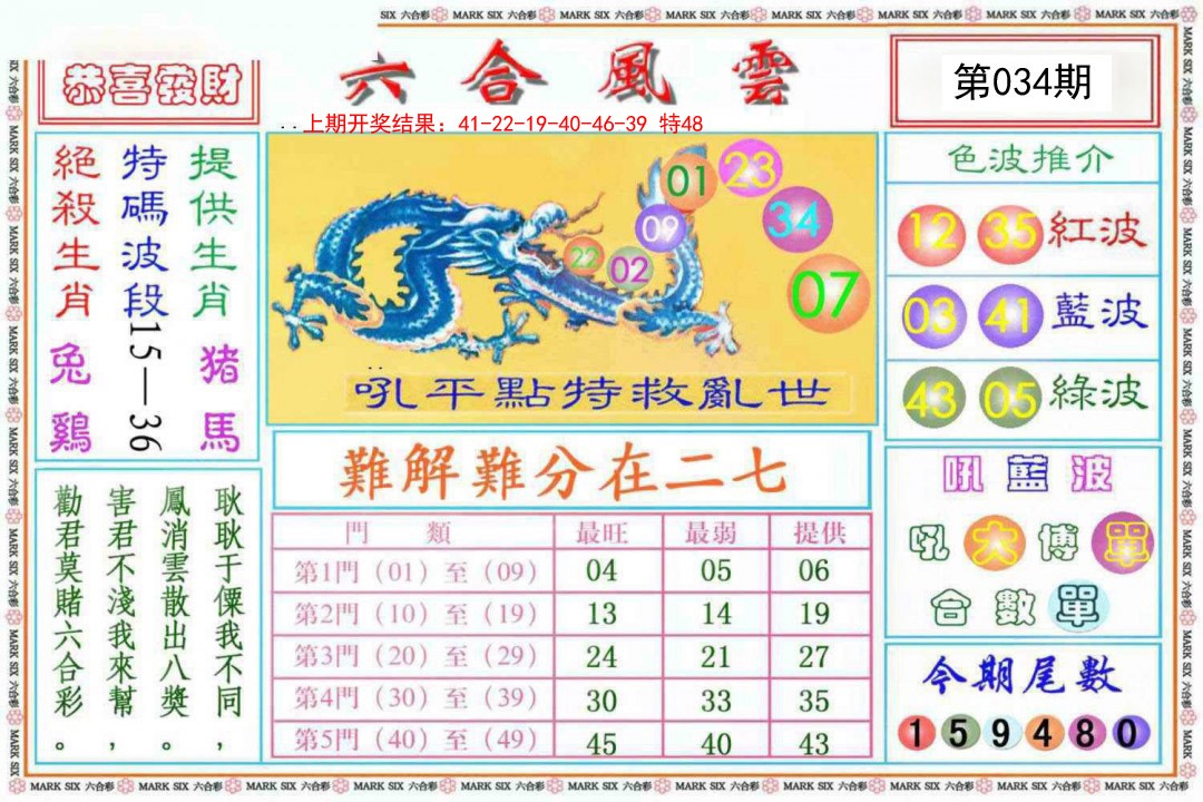 034期六合风云《另版》[图]