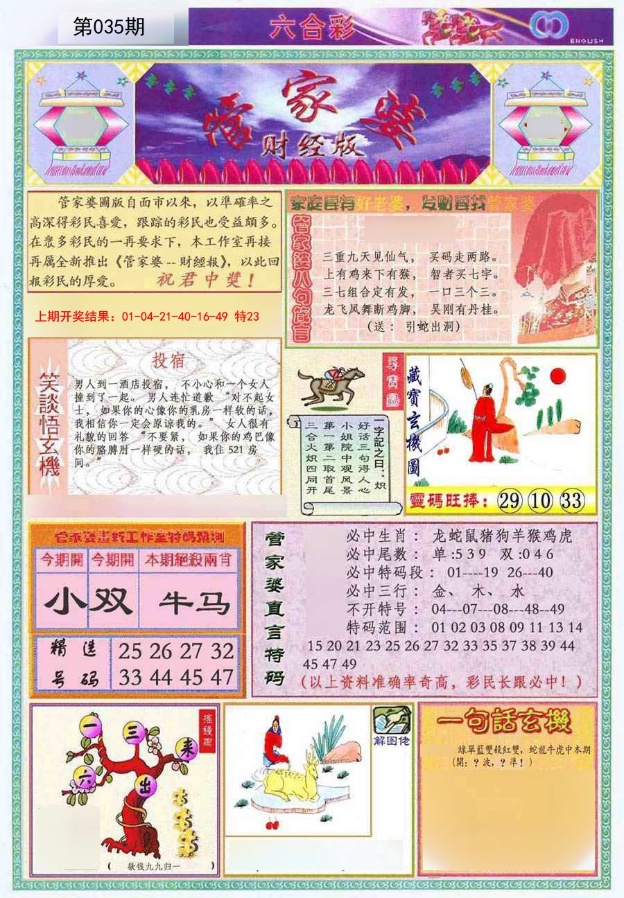 035期管家婆财经版[图]