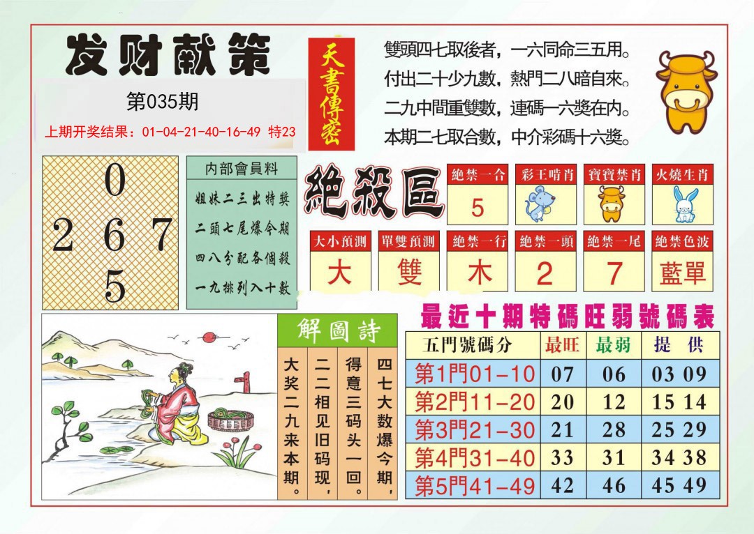 035期发财献策[图]