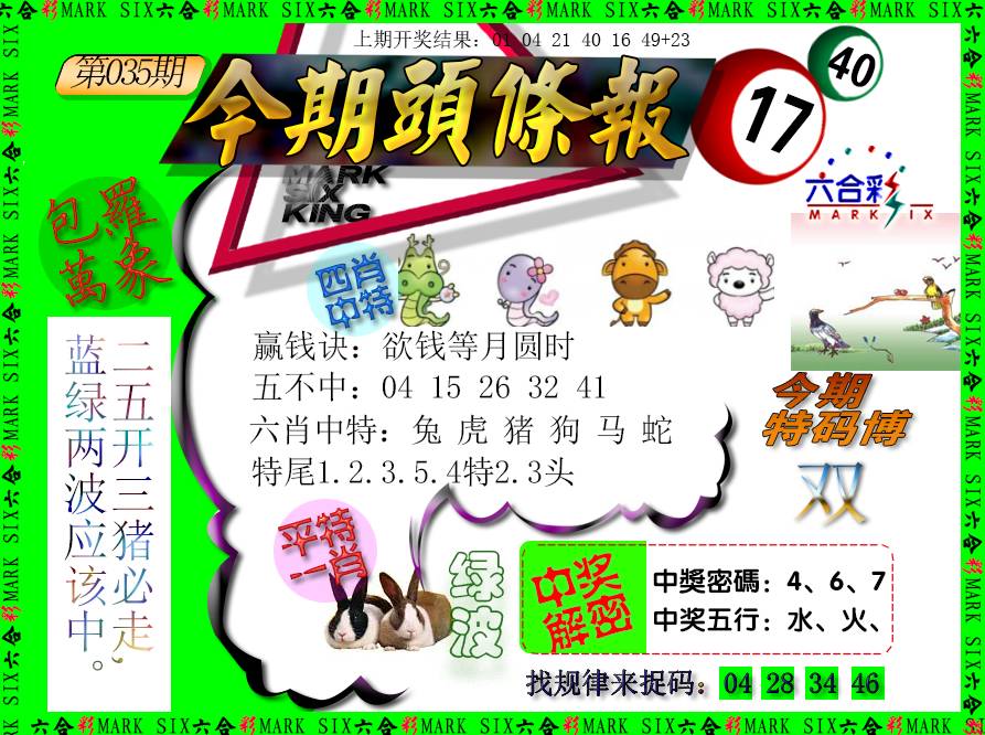 035期今期头条报[图]