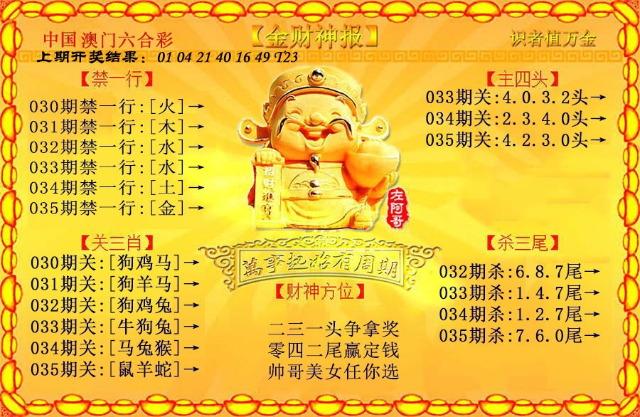 035期金财神[图]