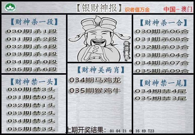 035期银财神[图]