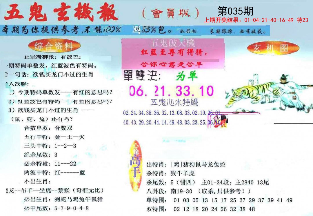 035期新五鬼玄机[图]