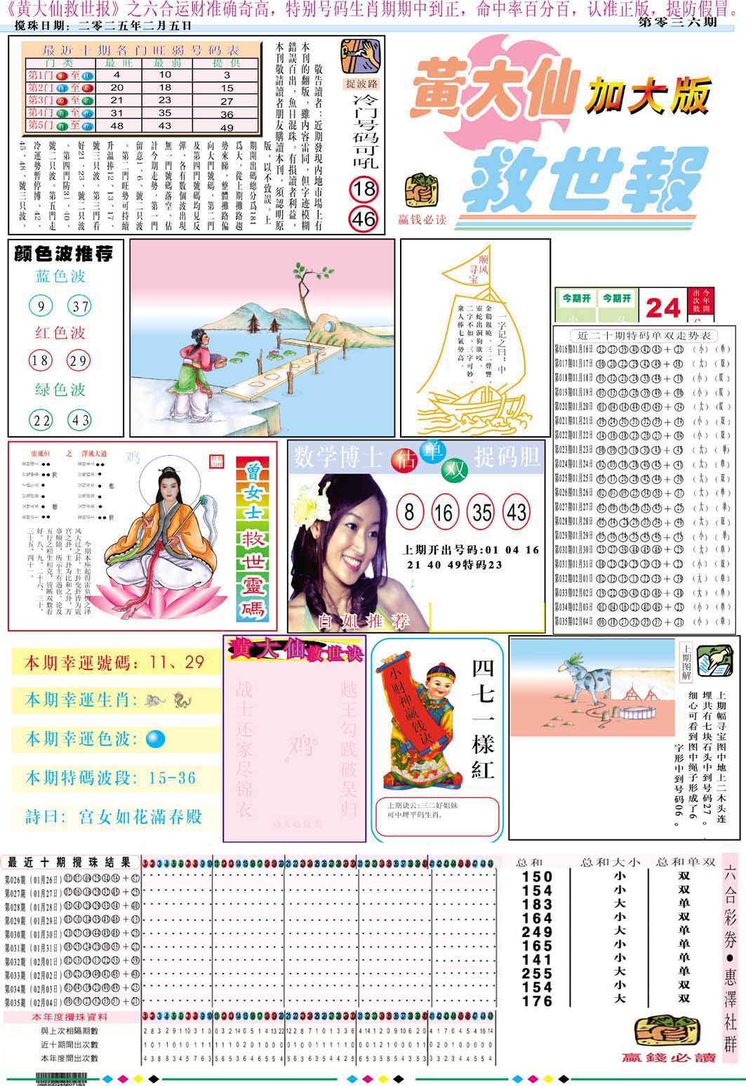 036期黄大仙救世A加大版[图]