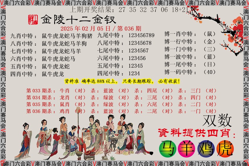 036期金陵十二金钗[图]