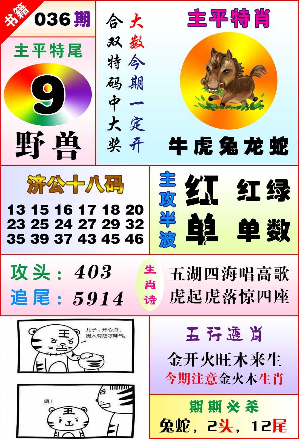 036期澳门狗头铡[图]