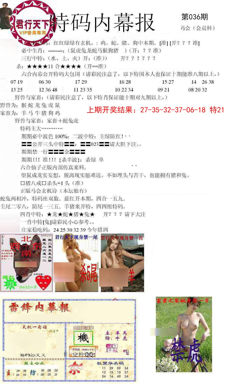036期特码内幕报[图]