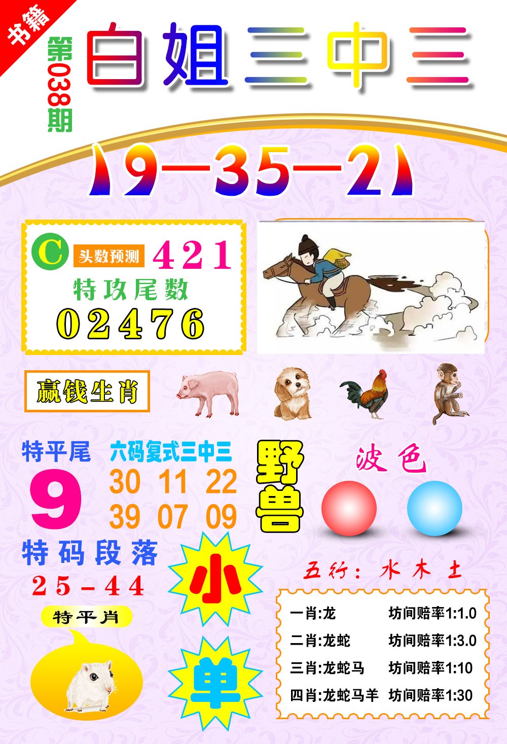 038期澳门白姐锦囊[图]