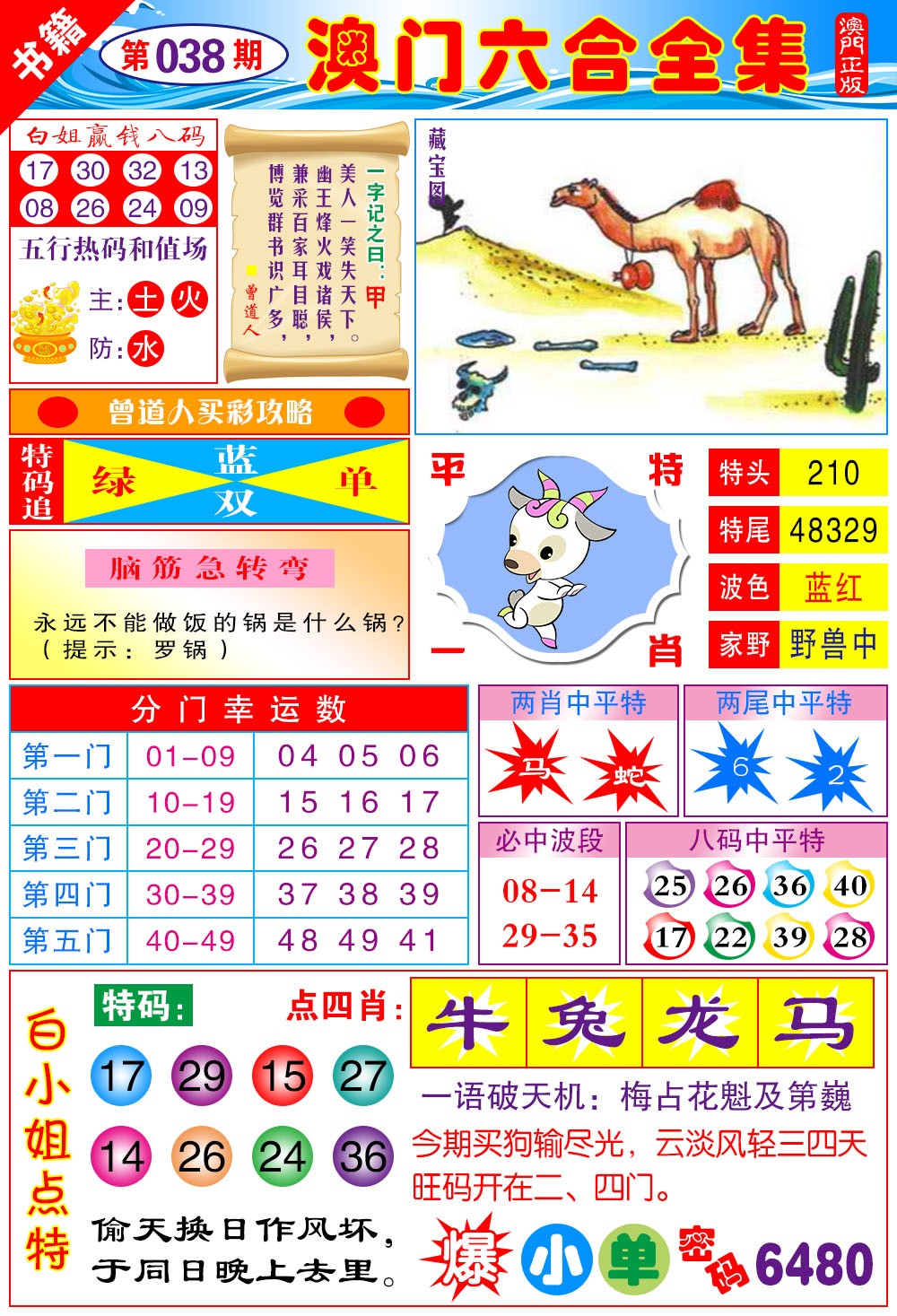 038期澳门全集六合[图]