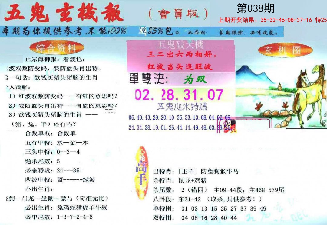 038期新五鬼玄机[图]