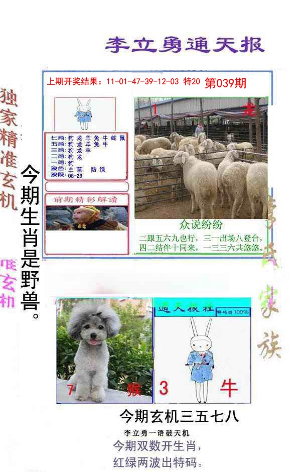 039期李立勇通天报[图]