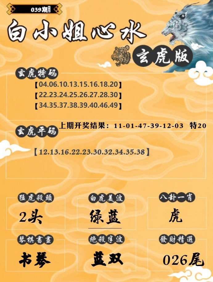 039期白小姐玄虎[图]